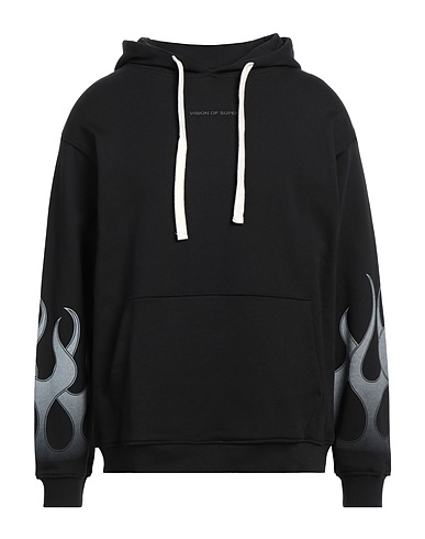 VISION OF SUPER Sudadera Negro 100% Algodón, Elastán