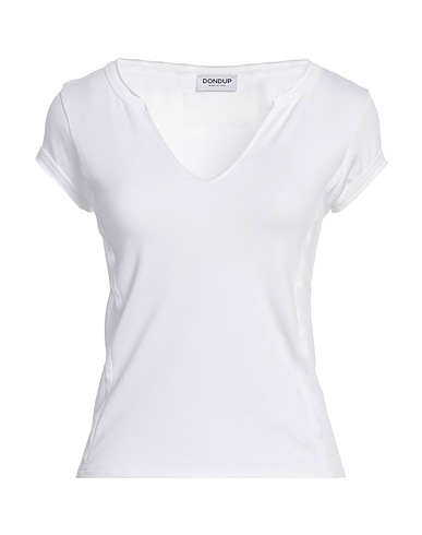 DONDUP T-shirt White 95% Cotton, 5% Elastane