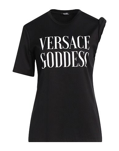 VERSACE T-Shirt Schwarz 100% Baumwolle