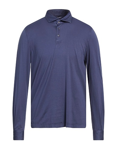 FEDELI Polo shirt Navy blue 100% Organic cotton