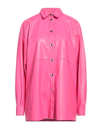SEMICOUTURE Solid colour shirts & blouses Fuchsia 100% Polyurethane, Polyester