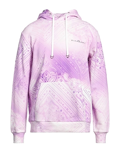 JOHN RICHMOND Hooded track jacket  Lilac 100% Cotton
