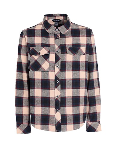 POLER Checked shirt Halifax Flannel
 Beige 100% Cotton