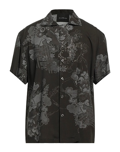 JOHN RICHMOND Patterned shirt Black 100% Viscose