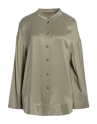 RODEBJER Solid colour shirts & blouses Military green 55% Cupro, 45% Rayon