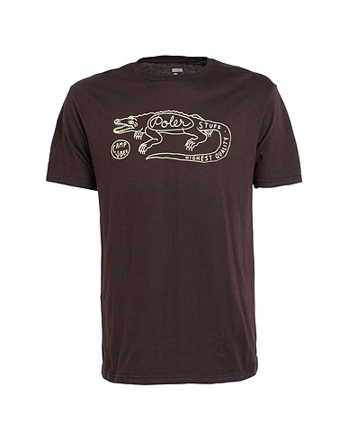 POLER T-shirt Gator T-Shirt
 Dark brown 100% Cotton