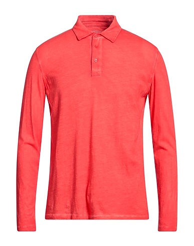 MAJESTIC FILATURES Polo shirt Red 85% Cotton, 15% Cashmere
