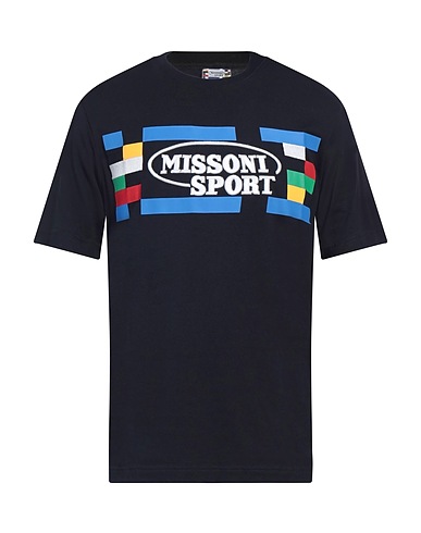 MISSONI T-shirt Midnight blue 100% Cotton