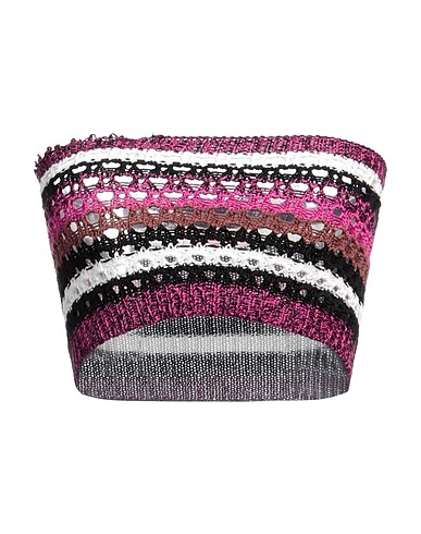 VALENTINO GARAVANI Top Fuchsia 100% Cotton, Polyamide, Elastane