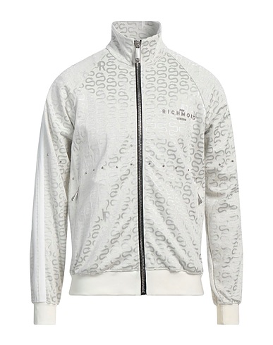 JOHN RICHMOND Sweatshirt Off white 65% Cotton, 23% Viscose, 10% Polyester, 2% Elastane