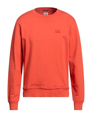 C.P. COMPANY Felpa Arancione 100% Cotone