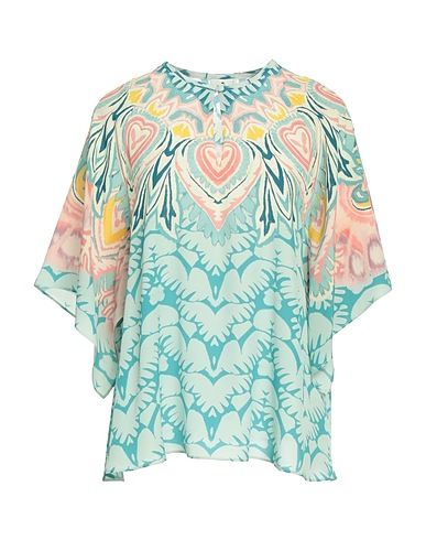 ETRO Silk top Sky blue 100% Silk