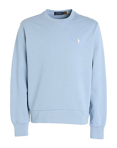 POLO RALPH LAUREN Sweatshirt Pastel blue 100% Cotton