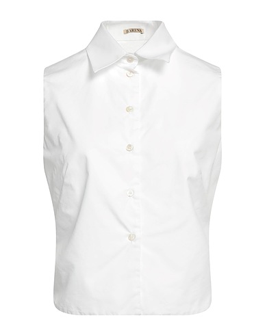 BARENA Solid colour shirts & blouses White 100% Cotton