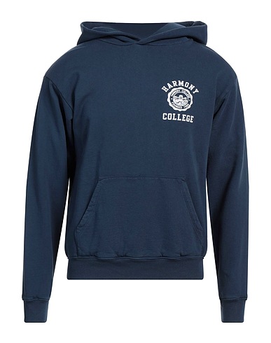 HARMONY Paris Hooded track jacket  Navy blue 100% Cotton