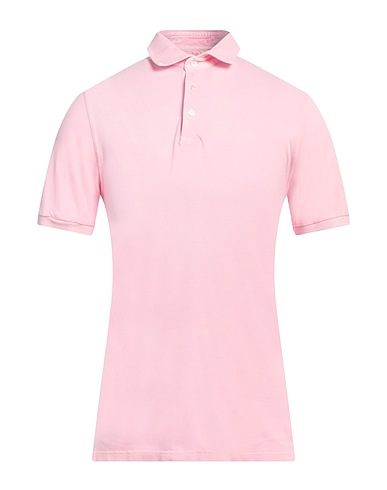FEDELI Polo shirt Light pink 100% Cotton