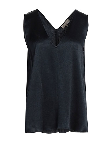 ANTONELLI Top Blu notte 55% Acetato, 45% Seta