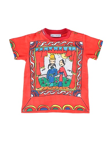 DOLCE&GABBANA T-shirt Tomato red 100% Cotton