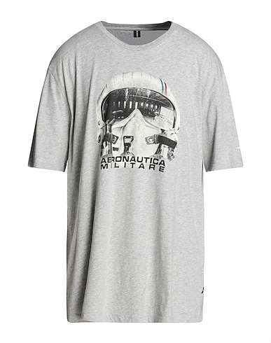 AERONAUTICA MILITARE T-Shirt Hellgrau 100% Baumwolle