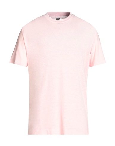 FEDELI T-shirt Rosa chiaro 97% Lino, 3% Elastan