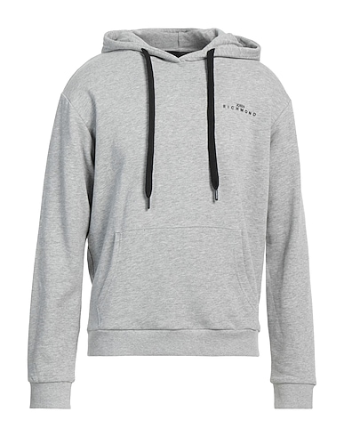JOHN RICHMOND Hooded track jacket  Grey 100% Cotton