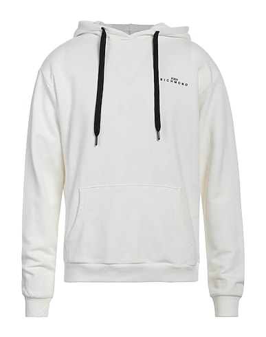 JOHN RICHMOND Hooded track jacket  White 100% Cotton