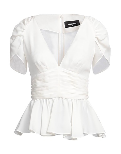 DSQUARED2 Silk top Off white 100% Silk
