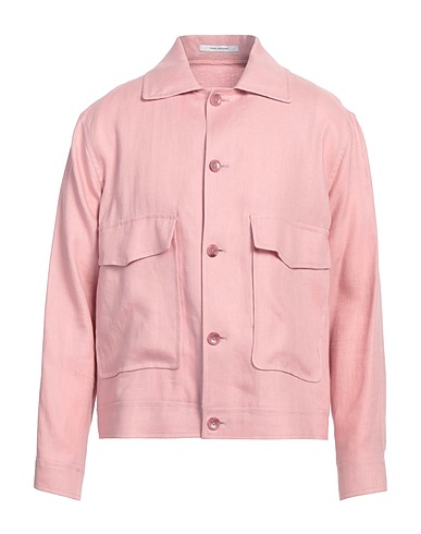 TAGLIATORE Jacket Pink 100% Linen, Cupro