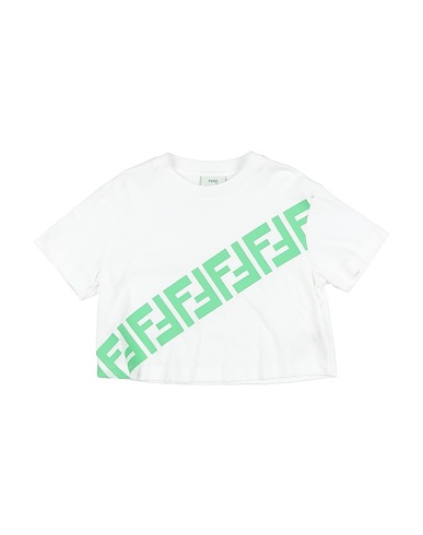 FENDI T-shirt White 100% Cotton, Polyester