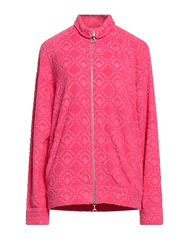 MARINE SERRE Sweatshirt Magenta 84% Cotton, 14% Polyamide, 2% Elastane
