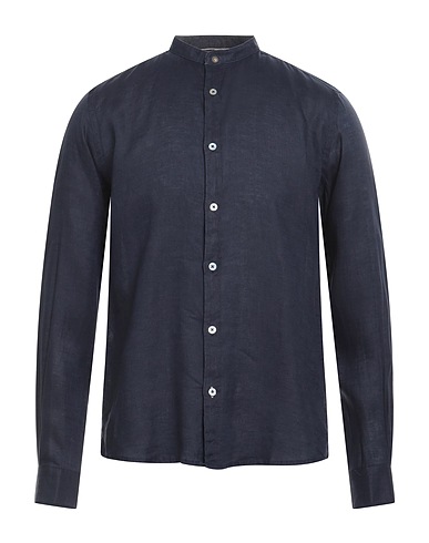 ALLEY DOCKS 963 Linen shirt Navy 100% Linen