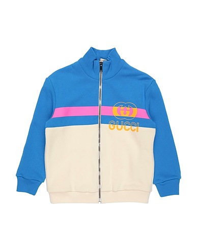 GUCCI Felpa Azzurro 100% Cotone