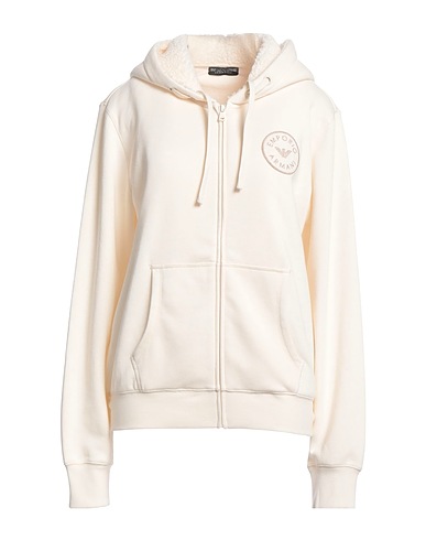 EMPORIO ARMANI Hooded sweatshirt UNDERWEAR Off white 60% Cotton, 40% Polyester