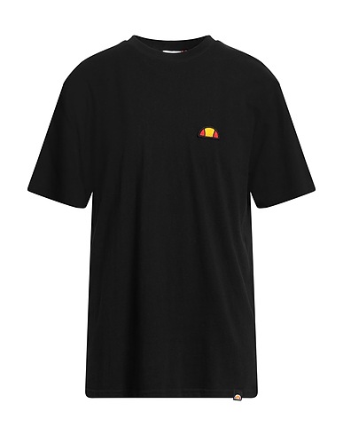ELLESSE Basic T-Shirt Schwarz 100% Baumwolle
