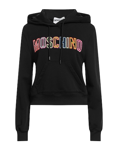 MOSCHINO Hooded sweatshirt Black 100% Cotton