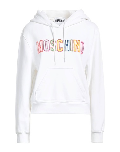 MOSCHINO Felpa Bianco 100% Cotone