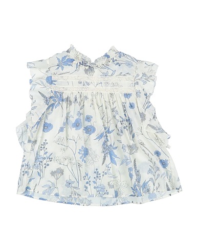 MISS BLUMARINE Top Ivory 100% Cotton, Polyamide