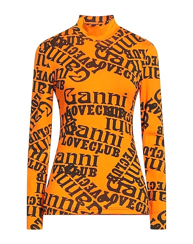 GANNI T-shirt 96% Lyocell, 4% Elastane
