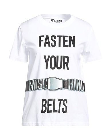 MOSCHINO T-shirt COUTURE White 100% Organic cotton