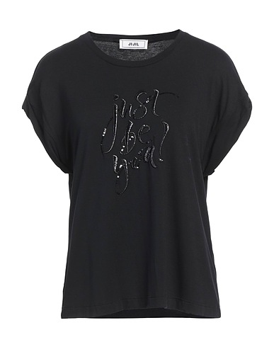 JIJIL T-shirt Nero 96% Viscosa, 4% Elastan