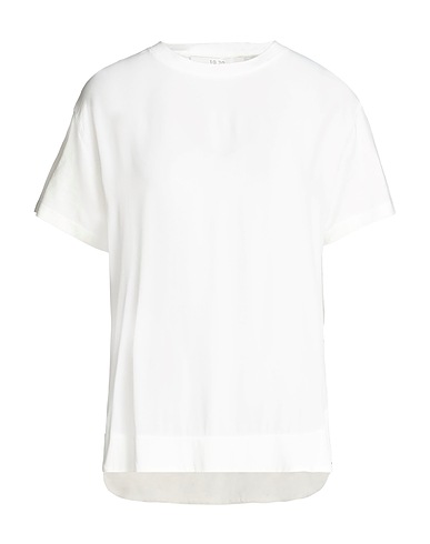 19.70 NINETEEN SEVENTY T-shirt White 67% Lyocell, 33% Cotton