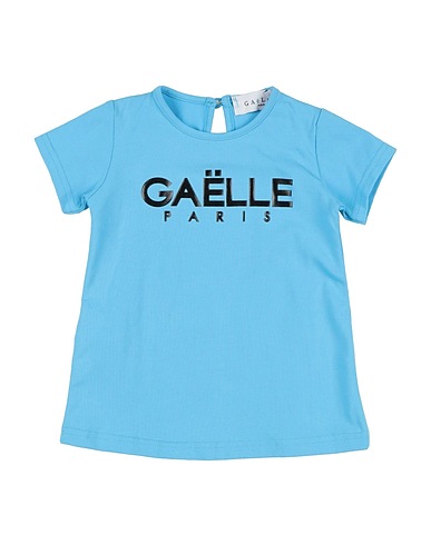 GAëLLE Paris T-shirt Μπλε του ουρανού 95% Βαμβάκι, 5% Ελαστάνη
