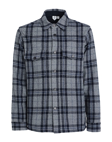 ARKET Checked shirt Grey 65% Wool, 26% Polyester, 7% Polyamide, 2% Acrylic