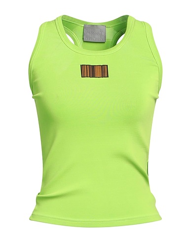 VETEMENTS Vest Lime green 97% Viscose, 3% Elastane