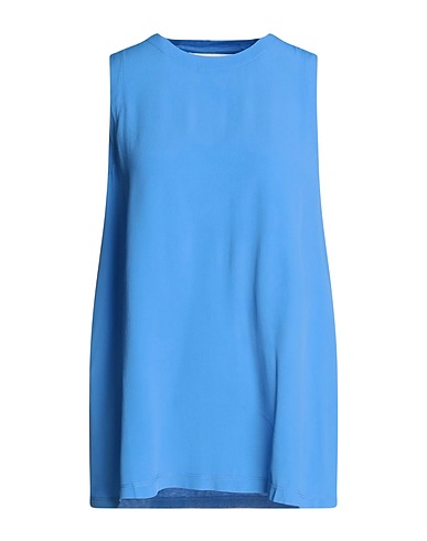 19.70 NINETEEN SEVENTY Top Azzurro 67% Lyocell, 33% Cotone