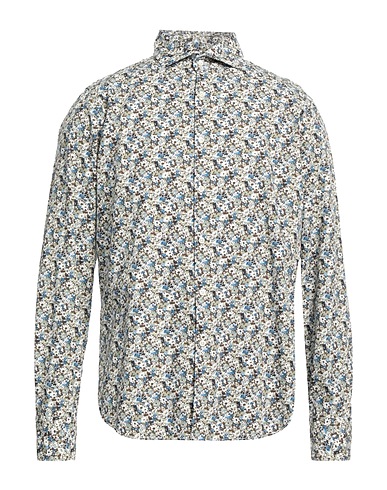 GMF 965 Patterned shirt Dark brown 100% Cotton