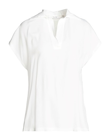 19.70 NINETEEN SEVENTY Top White 67% Tencel™ Lyocell, 33% Cotton