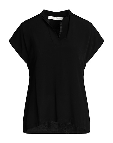 19.70 NINETEEN SEVENTY Top Black 67% Tencel™ Lyocell, 33% Cotton