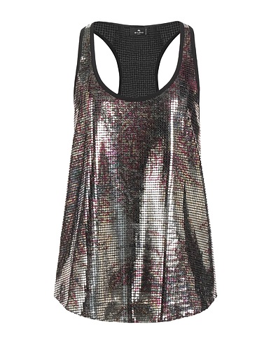 ETRO Top Black 92% Polyamide, 5% Elastane, 3% Polyester