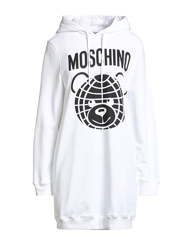 MOSCHINO Vestito corto COUTURE Bianco 100% Cotone organico